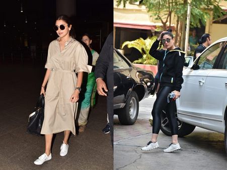 Anushka Sharma Dons A Classy Look To The Airport; Kareena Kapoor Khan Looks Cool In Her Gym Look