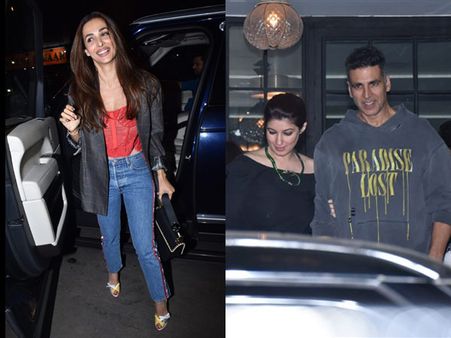 Malaika Arora Looks Trendy As She Heads Out; Twinkle Khanna & Akshay Kumar Snapped On A Dinner Date