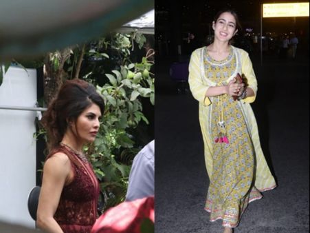 Sara Ali Khan Flashes A Beautiful Smile At The Airport; Jacqueline Fernandez Spotted At A Photoshoot