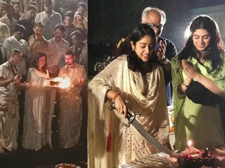 Janhvi Kapoor's 22nd B'day Celebrations In Varanasi: From Ganga Aarti To Cutting Cake With Sword