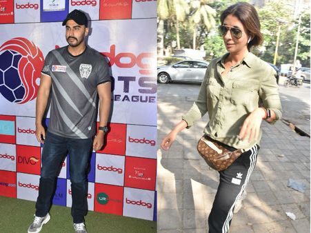 Arjun Kapoor Attends A Football Event; Shweta Nanda Bachchan Gets Papped In The City
