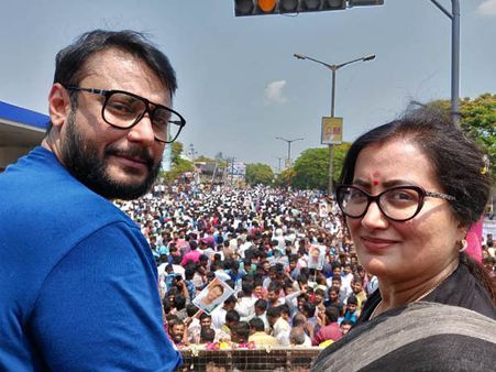 Darshan Starts Campaigning For Sumalatha; He'll Respond To All Taunts On The Day Of The Results!