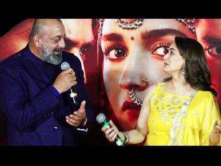 Sanjay Dutt Was NERVOUS Working With Madhuri Dixit; Made His Kids Meet Her On 'Kalank' Sets!