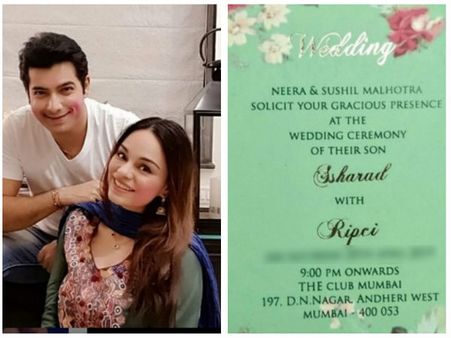 Ssharad Malhotra & Ripci Bhatia’s Wedding Date REVEALED; Check Out Wedding Invitation!