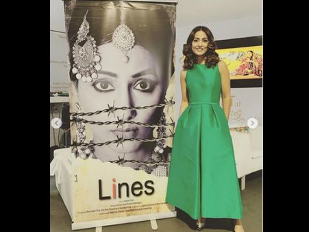 Hina Khan Launches Her Debut Film Poster Lines At Cannes!