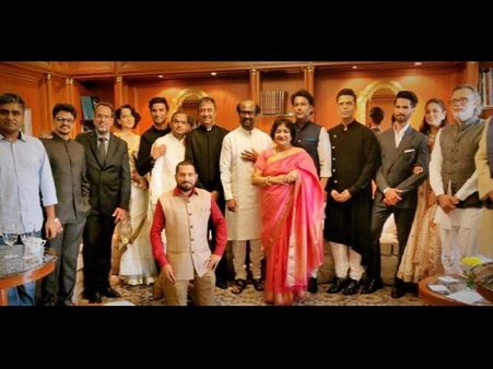 PM Modi's Oath Ceremony: Kangana Ranaut, Karan Johar, Rajinikanth & Other Celebs Pose For A Photo!