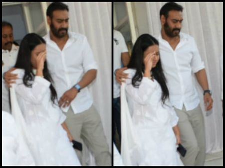 Ajay Devgn's Daughter Nysa Broke Down At Her Grandfather's Prayer Meet; Gets Trolled Mercilessly