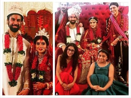 Charu Asopa & Rajeev Sen’s Lavish Wedding: Sushmita Sen, Her BF & Daughters Pose With Newlyweds!