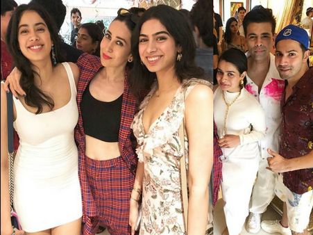 Inside Sonam Kapoor's Birthday Brunch: Karisma Kapoor, Varun Dhawan, Janhvi Kapoor Can't Stop Posing