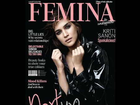 Spunkalicious: Kriti Sanon Looks Super Hot On The Latest Cover Of Femina; CHECK IT OUT!