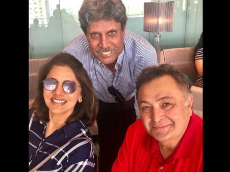 After Aishwarya Rai & Abhishek, Kapil Dev Drops By To Meet & Greet Rishi Kapoor In New York City!