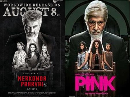 Nerkonda Paarvai Vs Pink: A Comparison Of The Ajith Kumar Starrer With Its Original!