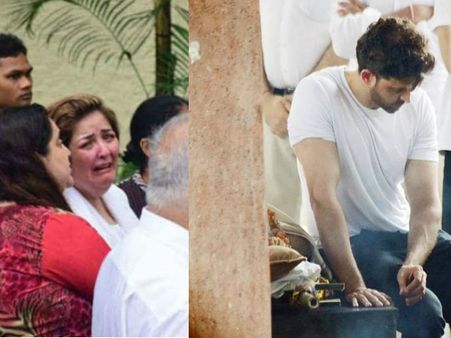 Hrithik Roshan's Sister Sunaina BREAKS Down At Her Grandfather J Om Prakash's Funeral!