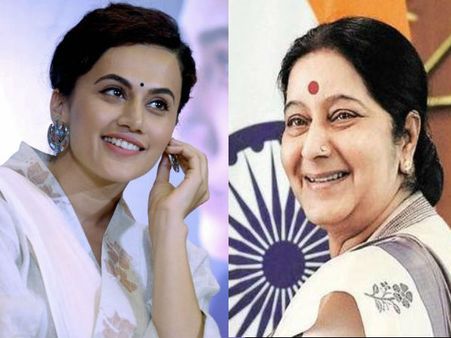 Taapsee Pannu Says She'd Never Let Go Of An Opportunity To Play The Late Sushma Swaraj In A Biopic