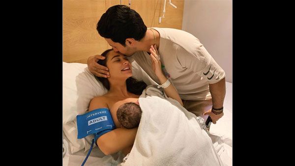 FIRST PICTURE! Amy Jackson & Fiance George Panayiotou Welcome Baby Boy!