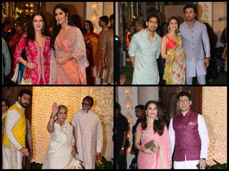 Ganesh Chaturthi 2019 Pics: Bachchans, Katrina, Ranbir & Alia Spotted At Ambani's House For Darshan