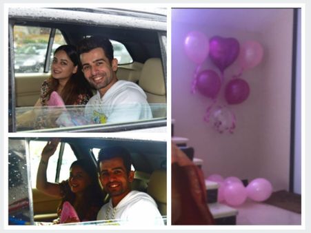 Mahhi Vij & Jay Bhanushali Are All Smiles As They Bring Their Little Princess Home