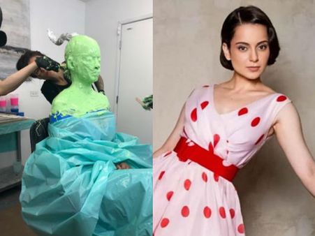 PIC: Kangana Ranaut Sits Through Painful Session Of Prosthetics Measurement For Biopic Thalaivi