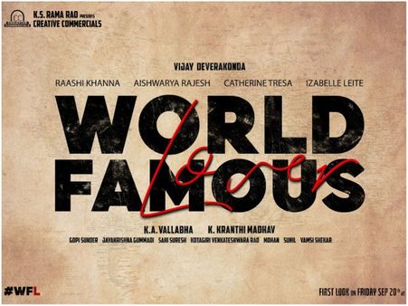 World Famous Lover Is The Title Of Vijay Deverakonda's Next!