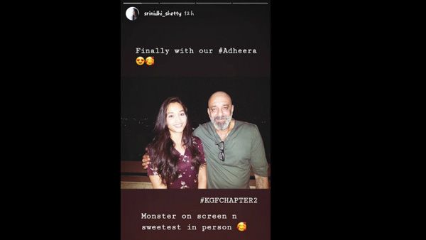 KGF Chapter 2's Srinidhi Shetty Snapped With Sanjay Dutt! Calls Him A 'Monster On-screen'