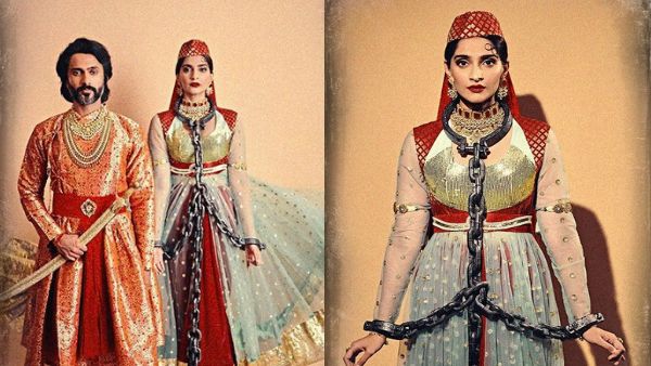 Sonam Kapoor And Anand Ahuja Dress Up As 'Salim-Anarkali' For Halloween Theme Party; See Pics!