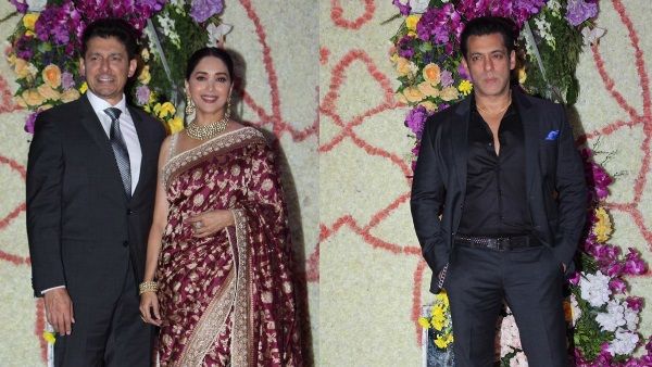 Salman Khan, Madhuri Dixit & Others Dazzle At Sooraj Barjatya's Son's Wedding Reception!