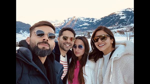 Anushka Sharma And Virat Kohli Bump Into Varun Dhawan And Natasha Dalal In Gstaad; See Photos!