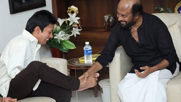 Superstar Rajinikanth’s Picture With Artist Pranav Wins Hearts