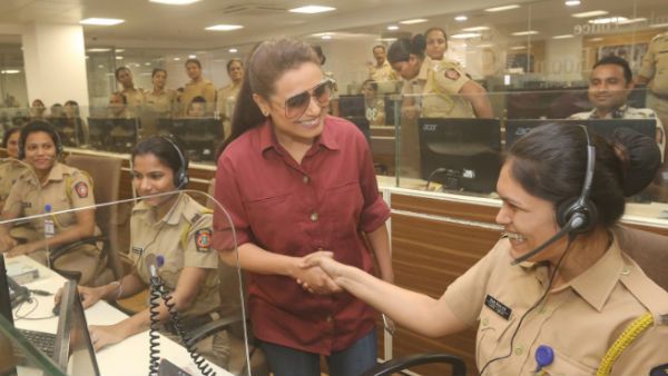 Mardaani 2: Rani Mukerji Visits Police Control Room In Mumbai, Celebrates Police Force
