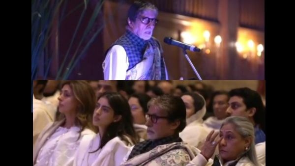 Ritu Nanda's Prayer Meet: Amitabh Bachchan Gives An Emotional Speech, Jaya & Shweta Get Teary-eyed