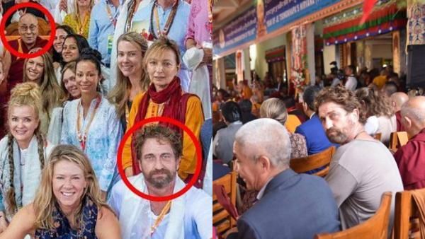 Hollywood Star Gerard Butler Visits India For A Dalai Lama Spiritual Event
