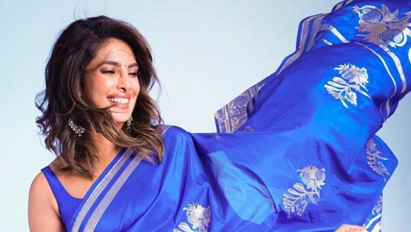 Umang 2020: Priyanka Chopra Brings Back Desi Girl In Blue Saree