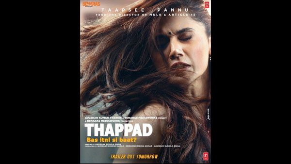 Thappad First Look: Taapsee Pannu's Thought Provoking Poster Hits You Hard!