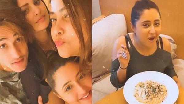 Rashami Desai Reunites With Asim Riaz And Himanshi Khurana Post Bigg Boss Finale, Enjoys Pasta!