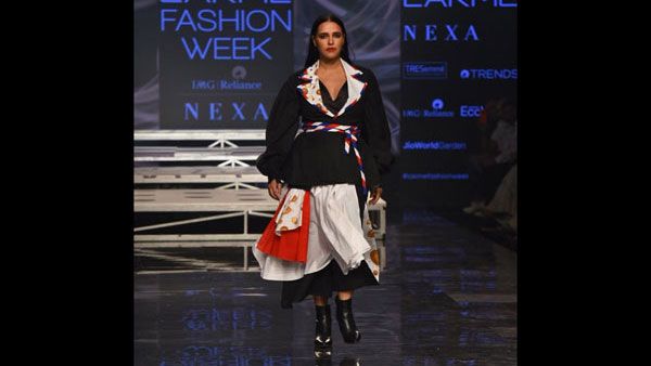 Lakmé Fashion Week Summer Resort 2020: Neha Dhupia Turns Showstopper For INIFD Launchpad