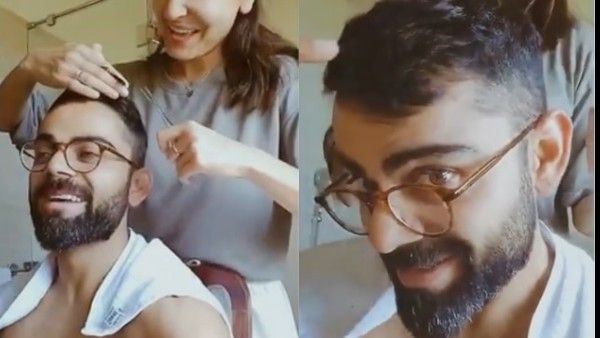 Anushka Sharma Gives Virat Kohli A Haircut Amid Lockdown; His Hilarious Reaction Is Relatable!
