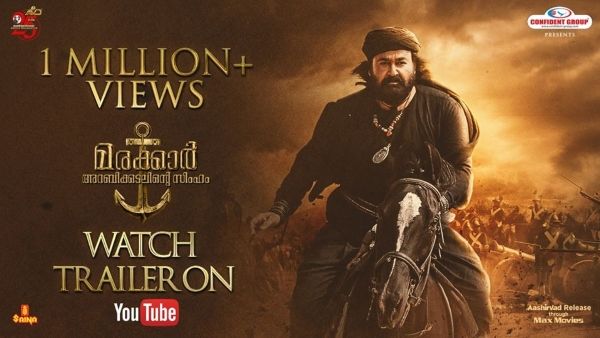 Marakkar Arabikadalinte Simham Trailer Crosses 1 Million Views On YouTube!