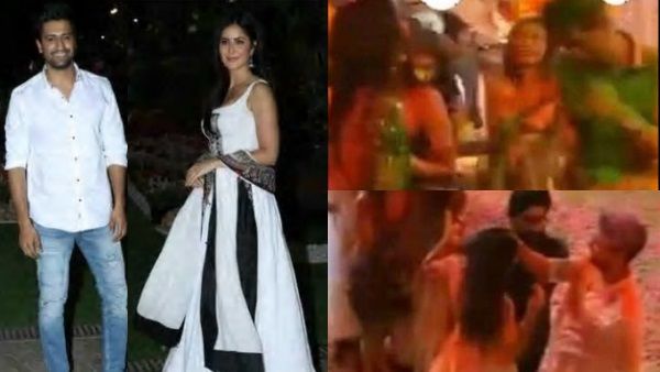 Vicky Kaushal And His Rumoured Girlfriend Katrina Kaif Have A Blast At A Holi Bash; Viral Videos Out