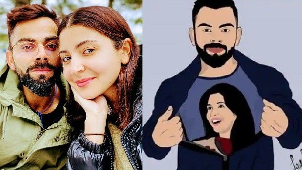 Virat Kohli Has Only Anushka Sharma In His Heart; He Proves It With A Fan Art
