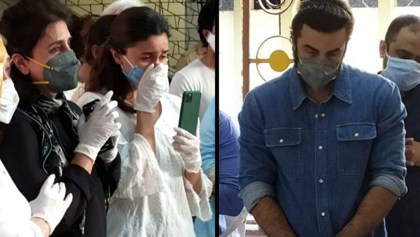 Rishi Kapoor Funeral Pics: Ranbir Kapoor Stares Sadly; Neetu Kapoor, Alia Bhatt Break Down