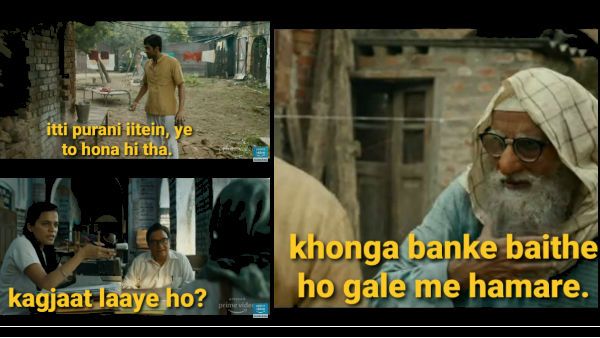 These Hilarious Memes On Gulabo Sitabo’s Dialogues Will Make Big B & Ayushmann Khurrana Laugh Hard!