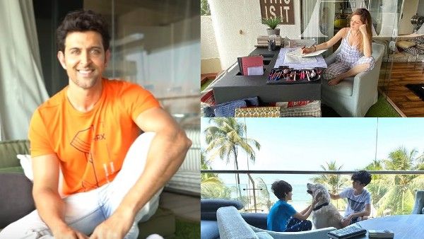 Pics: A Tour Of Hrithik Roshan's Sea-Facing Home Where He Is Quarantining With Ex-Wife & Kids!