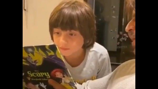 AbRam Khan's Lockdown Birthday Celebrations: His 'Favourite Person' SRK Reads Scary Stories To Him