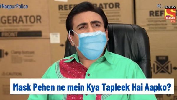 Taarak Mehta Ka Ooltah Chashmah: Nagpur Police Shares Jethalal's Meme & Urges People To Wear Masks!