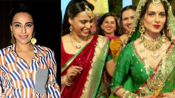 Swara Bhasker Responds To A Tweet Claiming Kangana Ranaut Mistreated Her On Tanu Weds Manu Sets