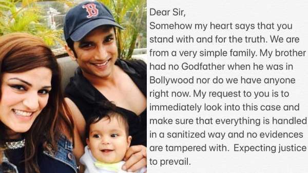 Sushant's Sister Shweta Reaches Out To PM Modi; Says 'I Request An Urgent Scan Of The Whole Case'