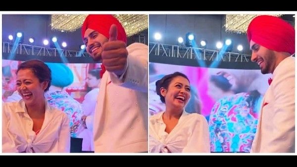 Neha Kakkar Can’t Stop Blushing As She Dances Her Heart Out With Rohanpreet At Their Ring Ceremony