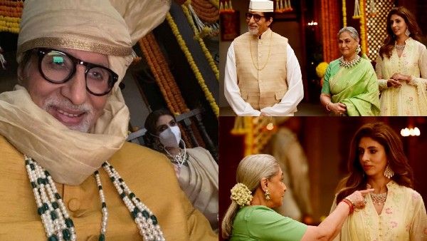 Amitabh Bachchan Is All Smiles As He Shoots With Wife Jaya & Daughter Shweta; Says 'Family At Work'