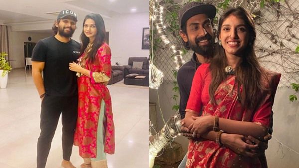 Allu Arjun-Sneha Reddy, Rana Daggubati-Miheeka Bajaj Celebrate Karwa Chauth; See Pics