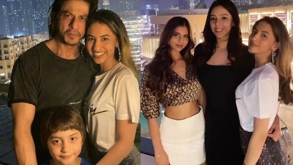 Inside SRK's Birthday Celebrations: AbRam Flaunts His Cute Smile; Suhana Poses With Her Girl Squad